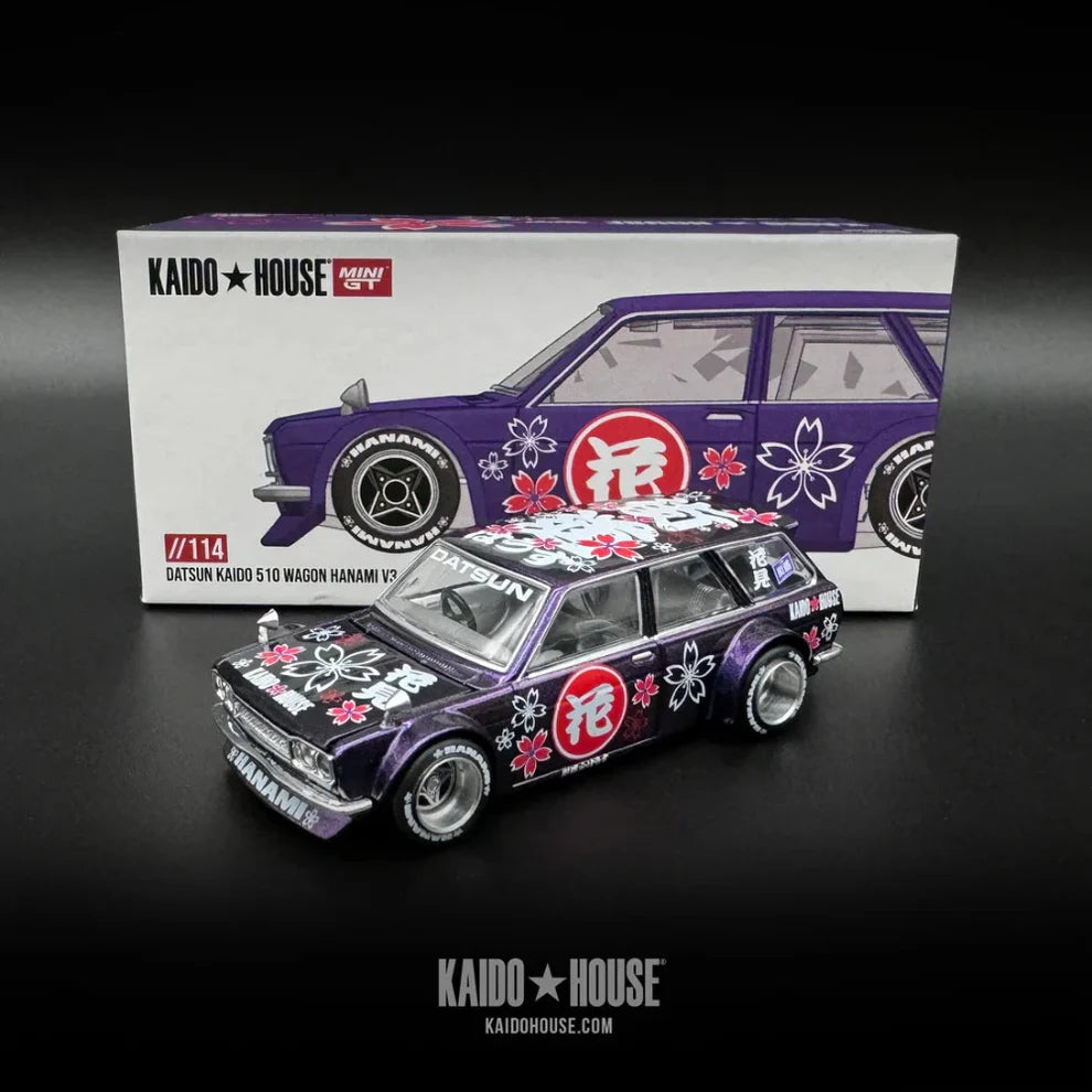 Mini GT - 1:64 Datsun 510 Wagon KAIDO 510 Hanami V3 //114
