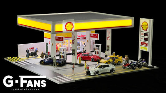 G Fan Diorama - Shell gas station