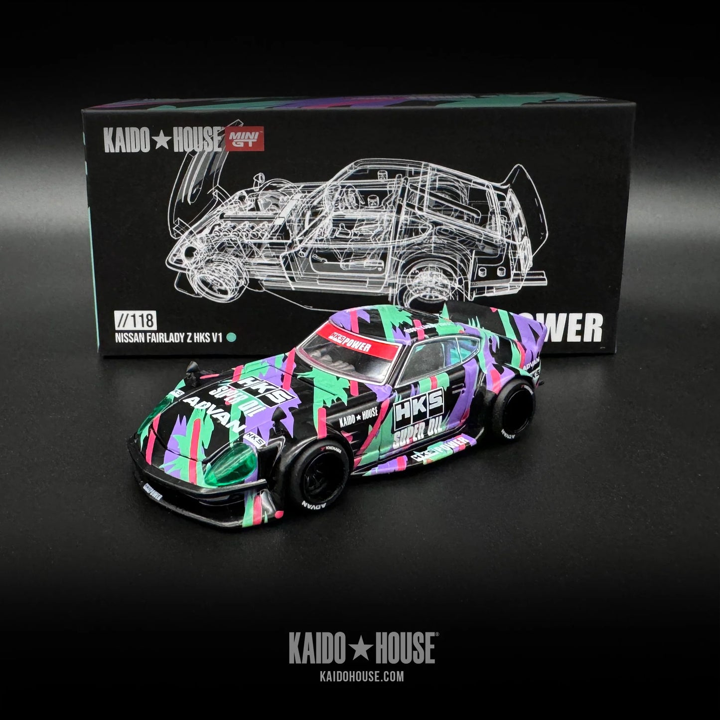 Kaido GT Nissan Fairlady Z HKS V1 //118