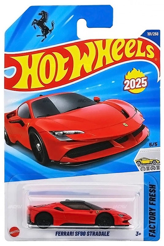 Hot Wheels Mainline Ferrari SF90 Red + Protector Case