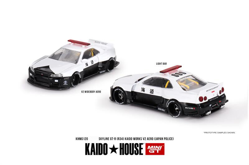 Nissan Skyline GT-R(R34) Kaido Works V2 Aero Japan Police (KHMG120) Chase //120