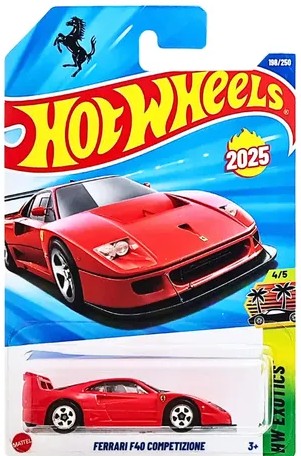 Hot Wheels Mainline Ferrari F40 Red + Protector Case
